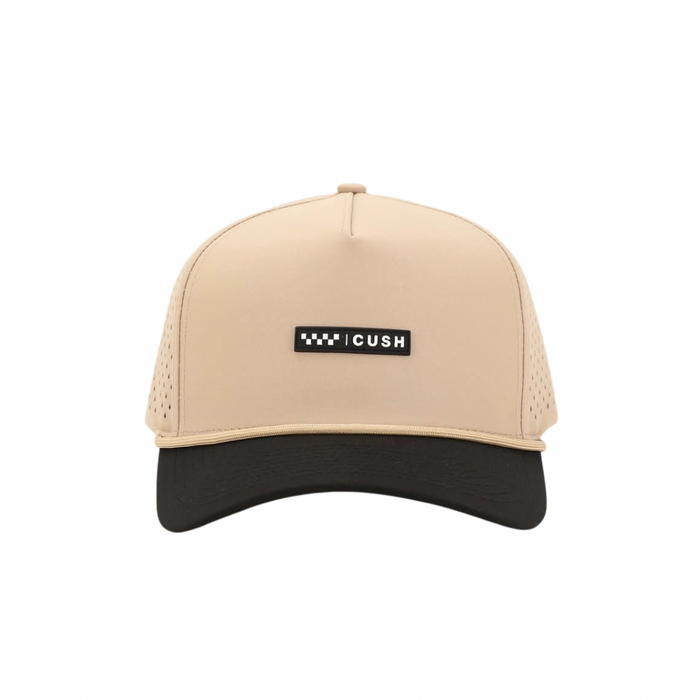 Badge Snapback Cap - Tan