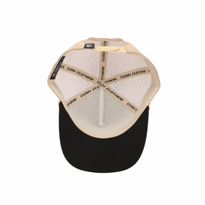 Badge Snapback Cap - Tan