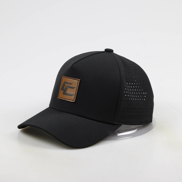 CC Leather Patch Snapback - Black