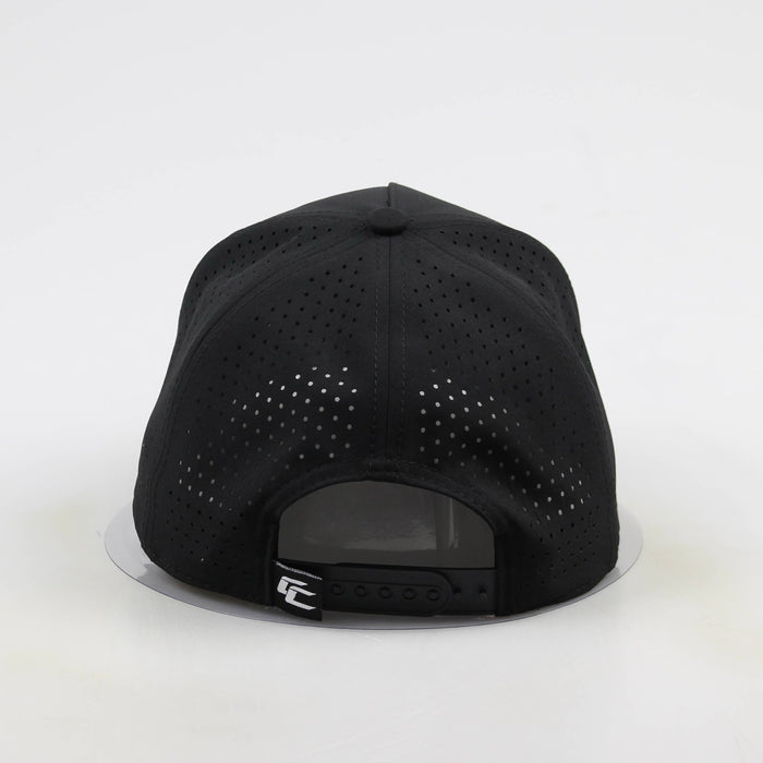 CC Leather Patch Snapback - Black